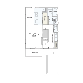 【浜田山モデルハウス】－REAL－の間取り図(2階)