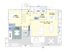 一宮店 モデルハウスの間取り図(1階)