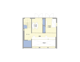 北九州店 モデルハウスの間取り図(2階)