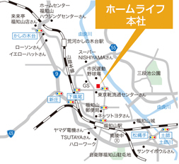 アーキホームライフ　福知山本店 (モデルハウス) へのアクセスマップ