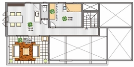 桧家住宅　宇都宮西展示場の間取り図(2階)