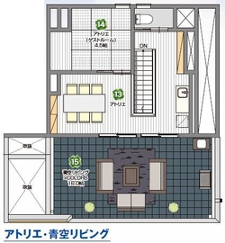 桧家住宅　太田イオン展示場の間取り図(3階)