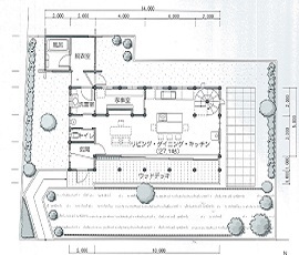 ジブログデザイン　熊谷モデルハウスの間取り図()