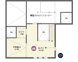 東宝ホーム　RKB住宅展小倉南店展示場の間取り図(ロフト)