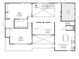 石神井展示場の間取り図(2階)