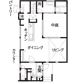 【デザインするのは見た目だけではありません】～家工房の勝田台モデルハウス～動線・収納の使い易さを実感の間取り図(1階)