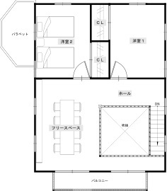 サイエンスホーム　浜松南展示場の間取り図(2階)