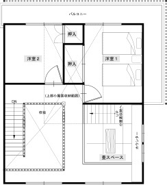 サイエンスホーム　大津展示場の間取り図(2階)