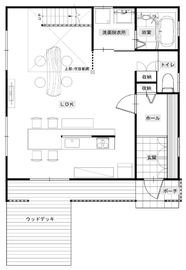サイエンスホーム　兵庫南展示場の間取り図(1階)