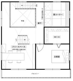 サイエンスホーム　兵庫南展示場の間取り図(2階)