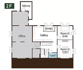 セルコホーム大阪南 ショールームの間取り図(2階)