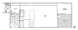 「HOME CODE」南郷の家　～建築家による世界でひとつの家に住む～　＠札幌市白石区の間取り図(２階)