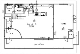 KEN建築工房　富田林モデルハウスの間取り図(１階)