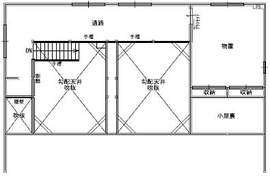 KEN建築工房　富田林モデルハウスの間取り図(ロフト)