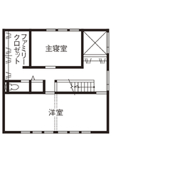 R＋house京都宇治モデルハウスの間取り図(2階)