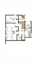 オダケホームのモデルハウス　の間取り図(2階)