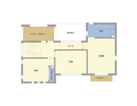 石巻店 モデルハウスの間取り図(2階)