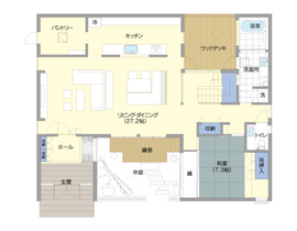 太田店 モデルハウスの間取り図(1階)