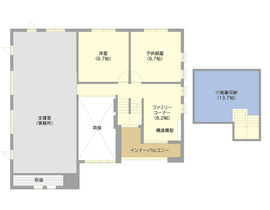 前橋店 モデルハウスの間取り図(2階)