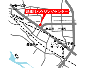 新熊谷ハウジングセンター (モデルハウス) へのアクセスマップ