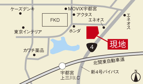 栃木ハウス　本社のイベント・キャンペーン地図